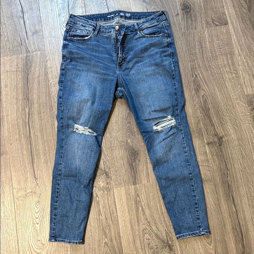 Only Navy Rockstar super skinny high waisted jeans